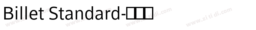 Billet Standard字体转换